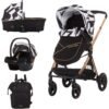 Carucior Chipolino Elite 3 in 1 black white I Best Buy Babys