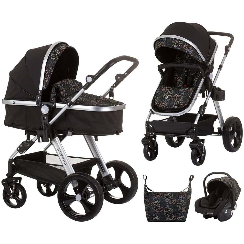 Carucior Chipolino Havana 3 in 1 obsidian leaves 2 Carucior Chipolino Havana 3 in 1 obsidian leaves