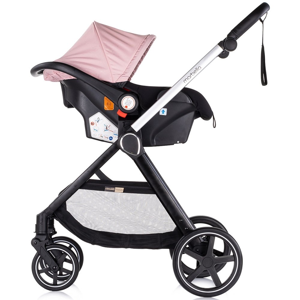 Carucior Chipolino Marbella 3 in 1 pink marshmallow 10 Carucior Chipolino Marbella 3 in 1 pink marshmallow - Image 9