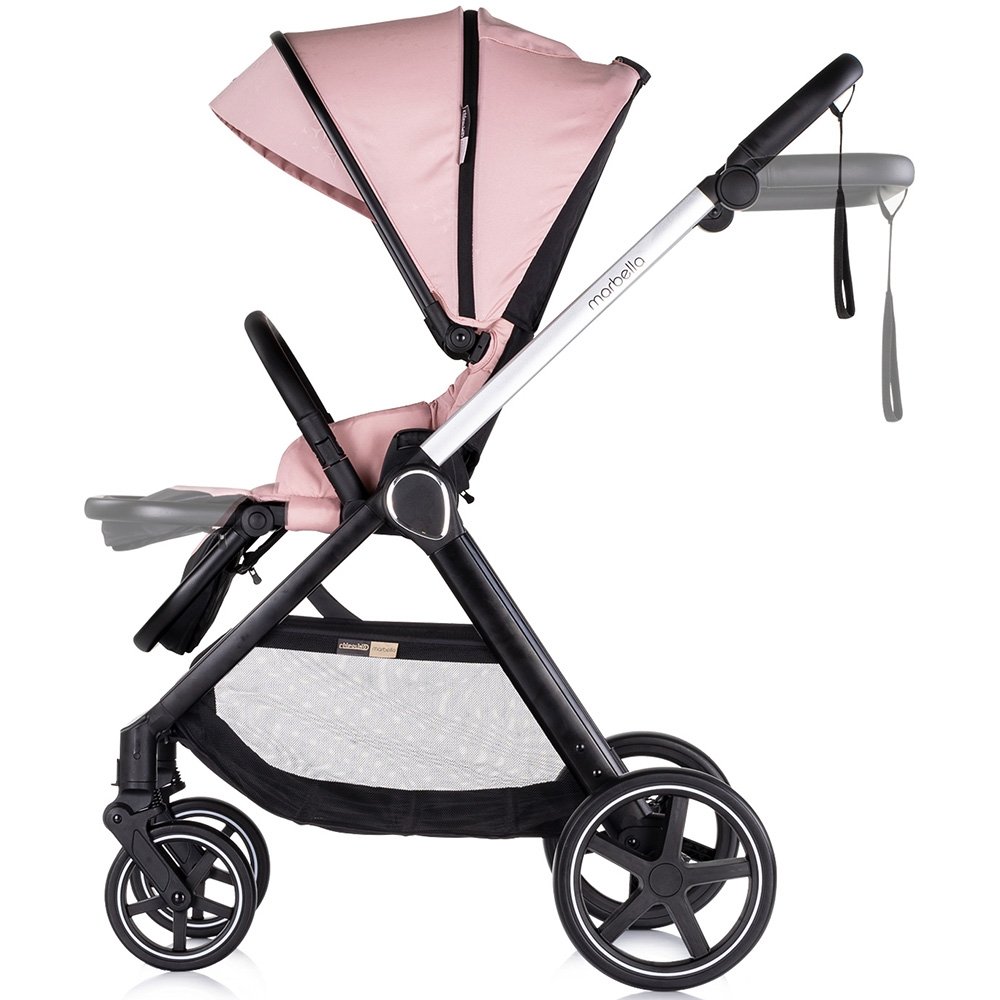 Carucior Chipolino Marbella 3 in 1 pink marshmallow 7 Carucior Chipolino Marbella 3 in 1 pink marshmallow - Image 6