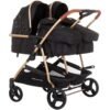 Carucior gemeni Chipolino Duo Smart 2 in 1 ebony I Best Buy Babys