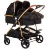 Carucior gemeni Chipolino Duo Smart 2 in 1 obsidian gold I Best Buy Babys