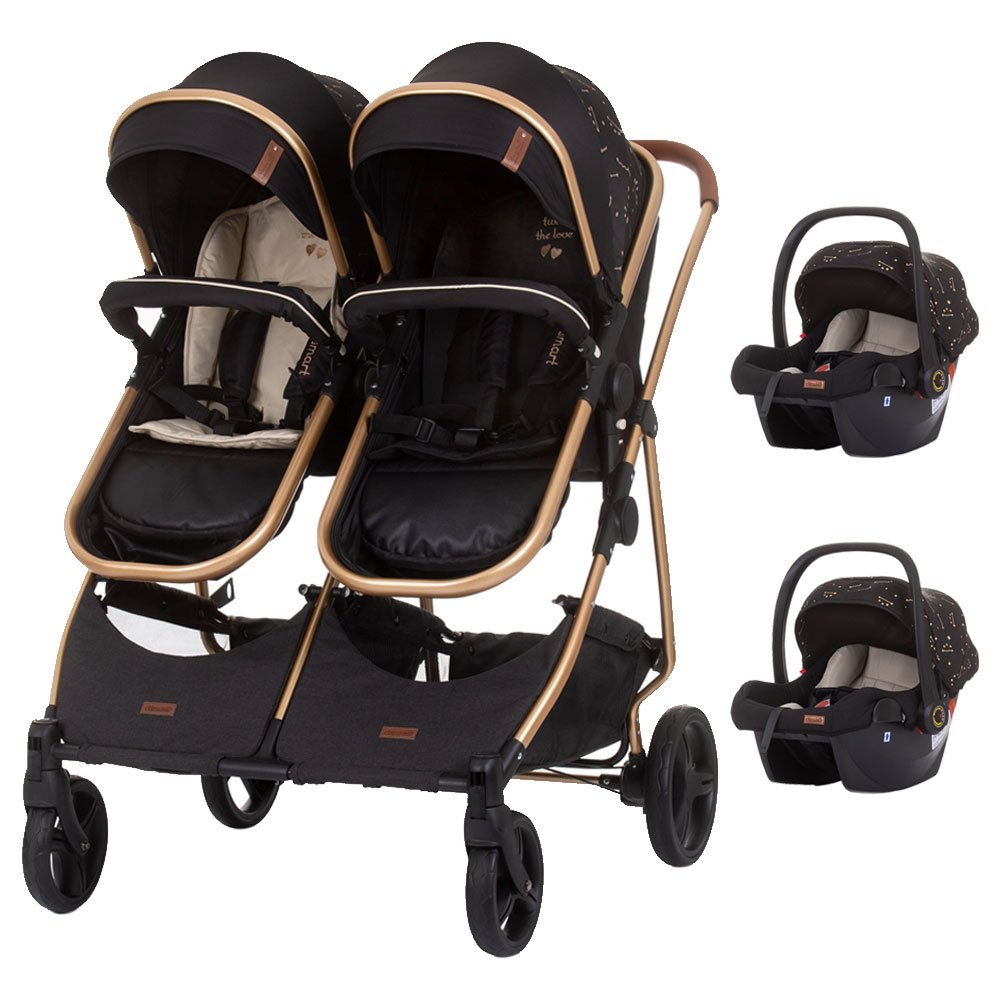 Carucior gemeni Chipolino Duo Smart 3 in 1 ebony 2 Carucior gemeni Chipolino Duo Smart 3 in 1 ebony