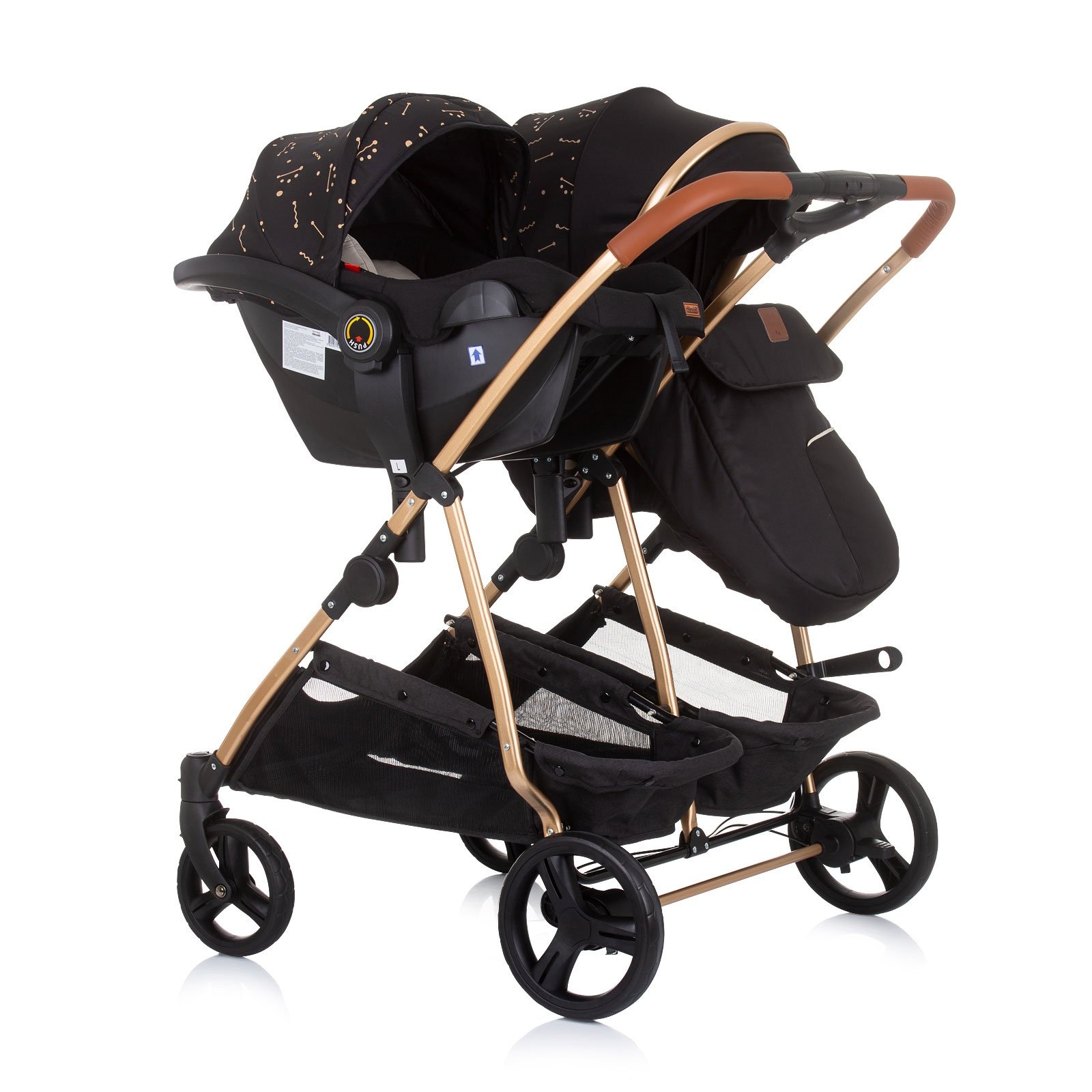 Carucior gemeni Chipolino Duo Smart 3 in 1 ebony 11 Carucior gemeni Chipolino Duo Smart 3 in 1 ebony - Image 10