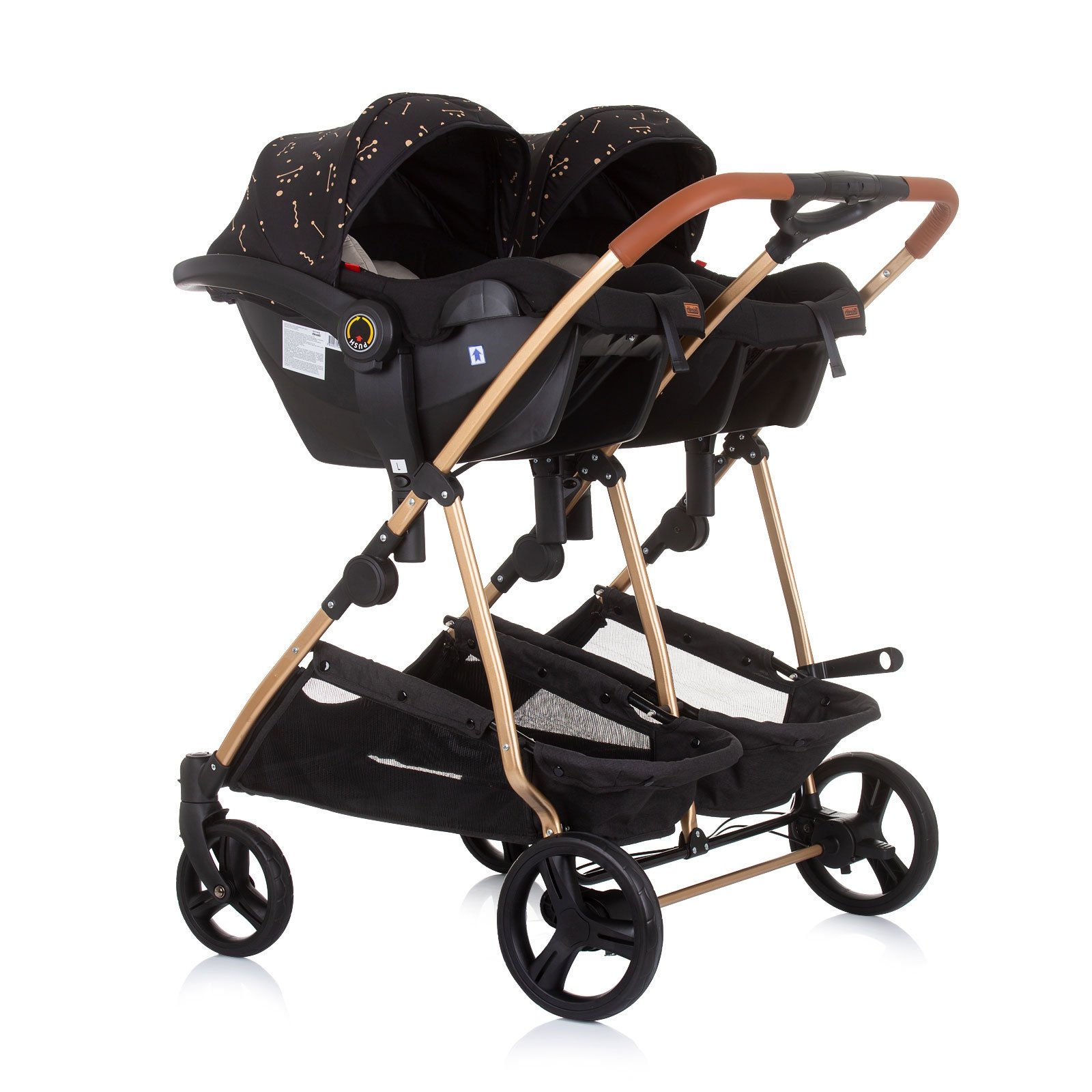 Carucior gemeni Chipolino Duo Smart 3 in 1 ebony 12 Carucior gemeni Chipolino Duo Smart 3 in 1 ebony - Image 11