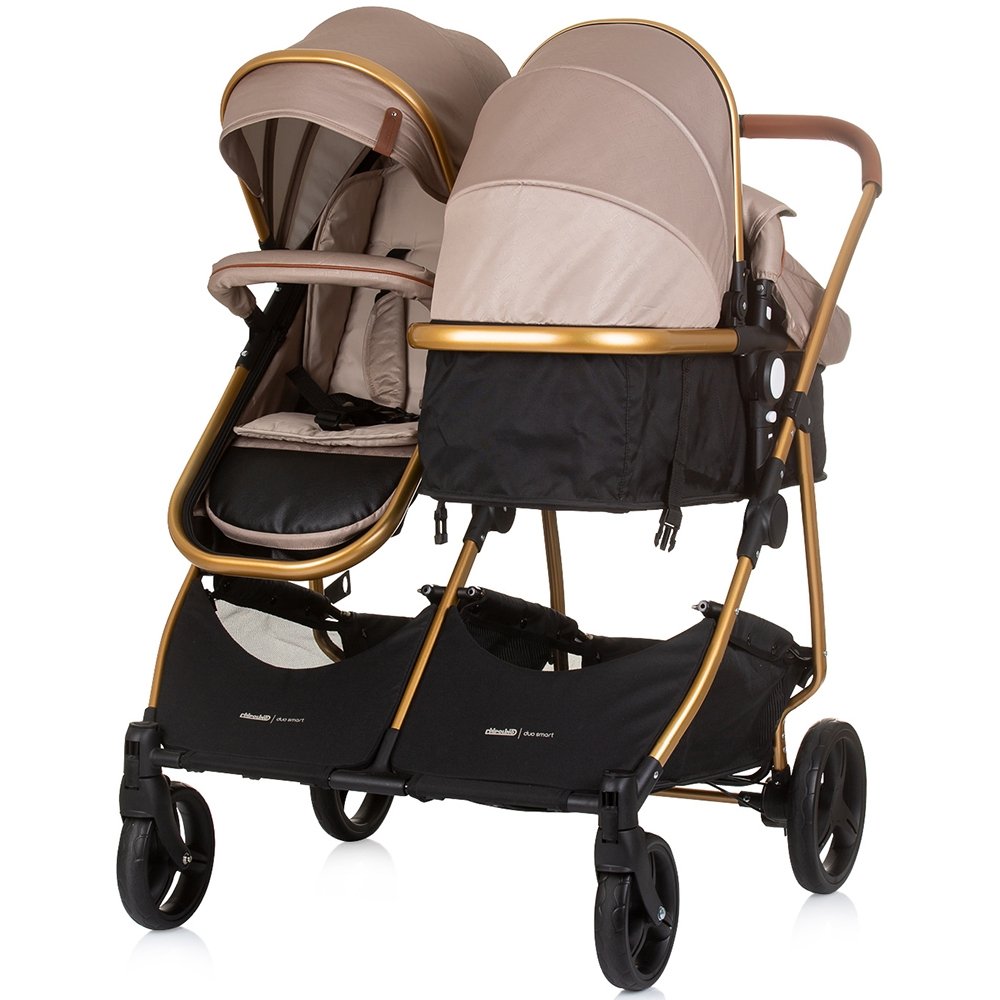 Carucior gemeni Chipolino Duo Smart 3 in 1 golden beige 7 Carucior gemeni Chipolino Duo Smart 3 in 1 golden beige - Image 6