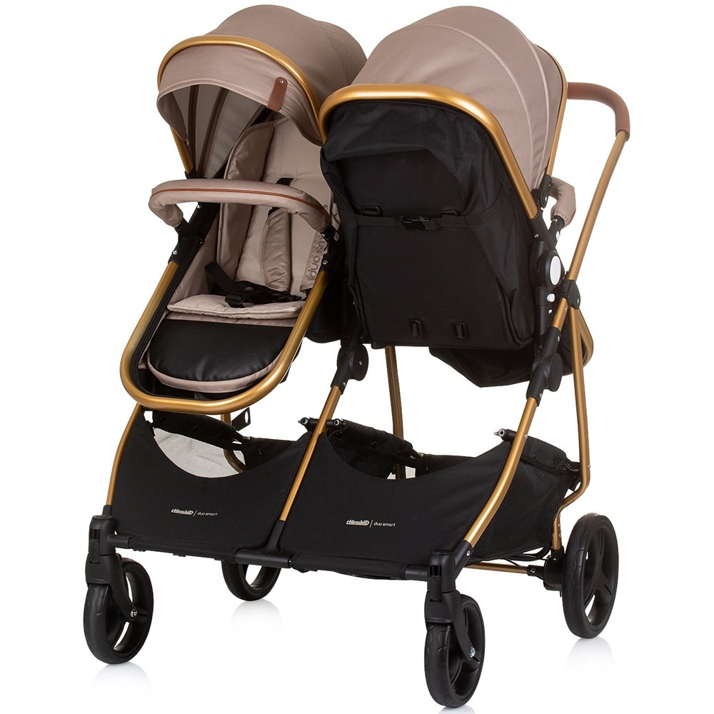 Carucior gemeni Chipolino Duo Smart 3 in 1 golden beige 6 Carucior gemeni Chipolino Duo Smart 3 in 1 golden beige - Image 5