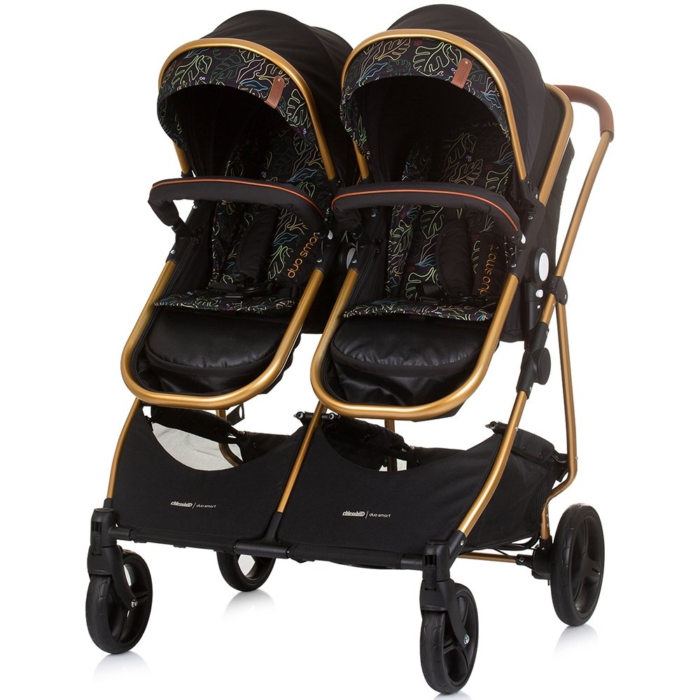 Carucior gemeni Chipolino Duo Smart 3 in 1 obsidian leaves 8 Carucior gemeni Chipolino Duo Smart 3 in 1 obsidian leaves - Image 7
