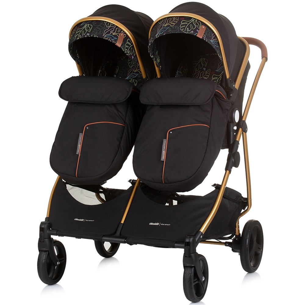 Carucior gemeni Chipolino Duo Smart 3 in 1 obsidian leaves 9 Carucior gemeni Chipolino Duo Smart 3 in 1 obsidian leaves - Image 8