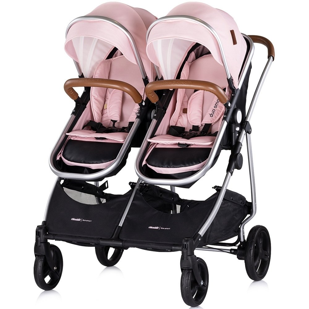 Carucior gemeni Chipolino Duo Smart 3 in 1 pink marshmallow 8 Carucior gemeni Chipolino Duo Smart 3 in 1 pink marshmallow - Image 7