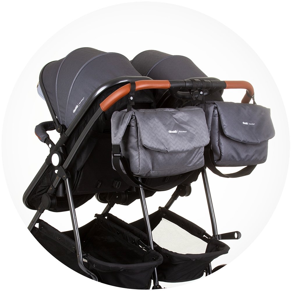 Carucior gemeni Chipolino Duo Smart 3 in 1 silver grey 15 Carucior gemeni Chipolino Duo Smart 3 in 1 silver grey - Image 14