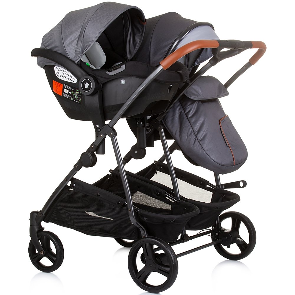 Carucior gemeni Chipolino Duo Smart 3 in 1 silver grey 11 Carucior gemeni Chipolino Duo Smart 3 in 1 silver grey - Image 10