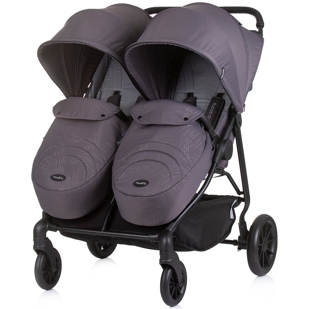 Carucior gemeni Chipolino Top Stars anthracite 3 Carucior gemeni Chipolino Top Stars anthracite - Image 2