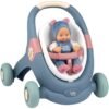 Carucior pentru papusi Smoby Baby Walker 3 in 1 cu papusa I Best Buy Babys