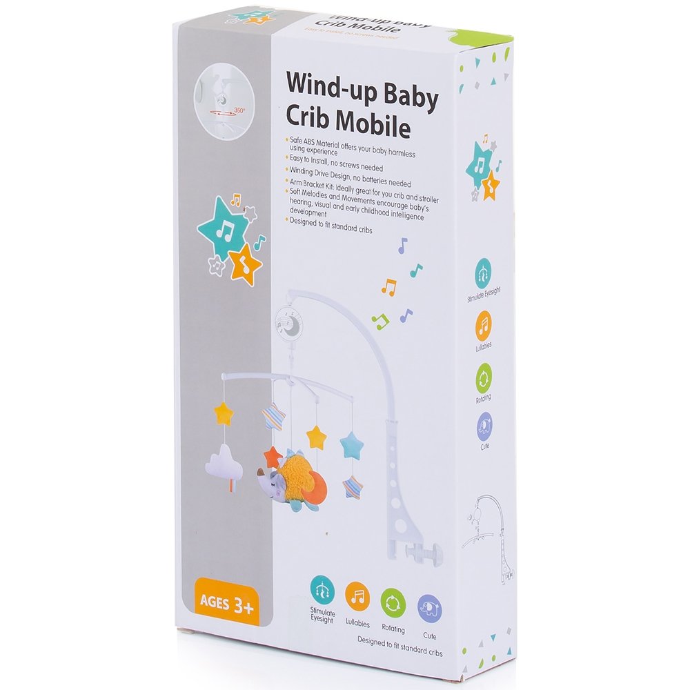 Carusel muzical pentru patut Chipolino Colorful clouds 3 Carusel muzical pentru patut Chipolino Colorful clouds - Image 2