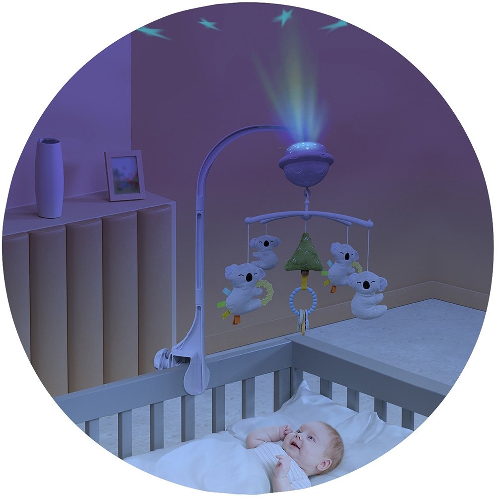 Carusel muzical pentru patut cu proiector Chipolino Koala 3 Carusel muzical pentru patut cu proiector Chipolino Koala - Image 2