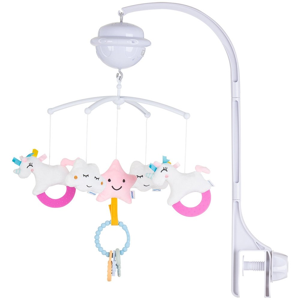 Carusel muzical pentru patut cu proiector Chipolino Unicorn 2 Carusel muzical pentru patut cu proiector Chipolino Unicorn