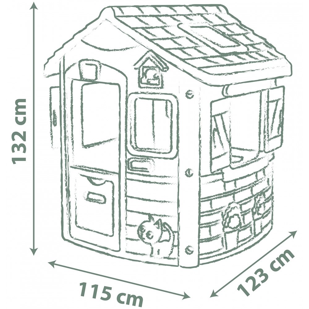 Casuta pentru copii Smoby Life Jura Lodge 3 Casuta pentru copii Smoby Life Jura Lodge - Image 2