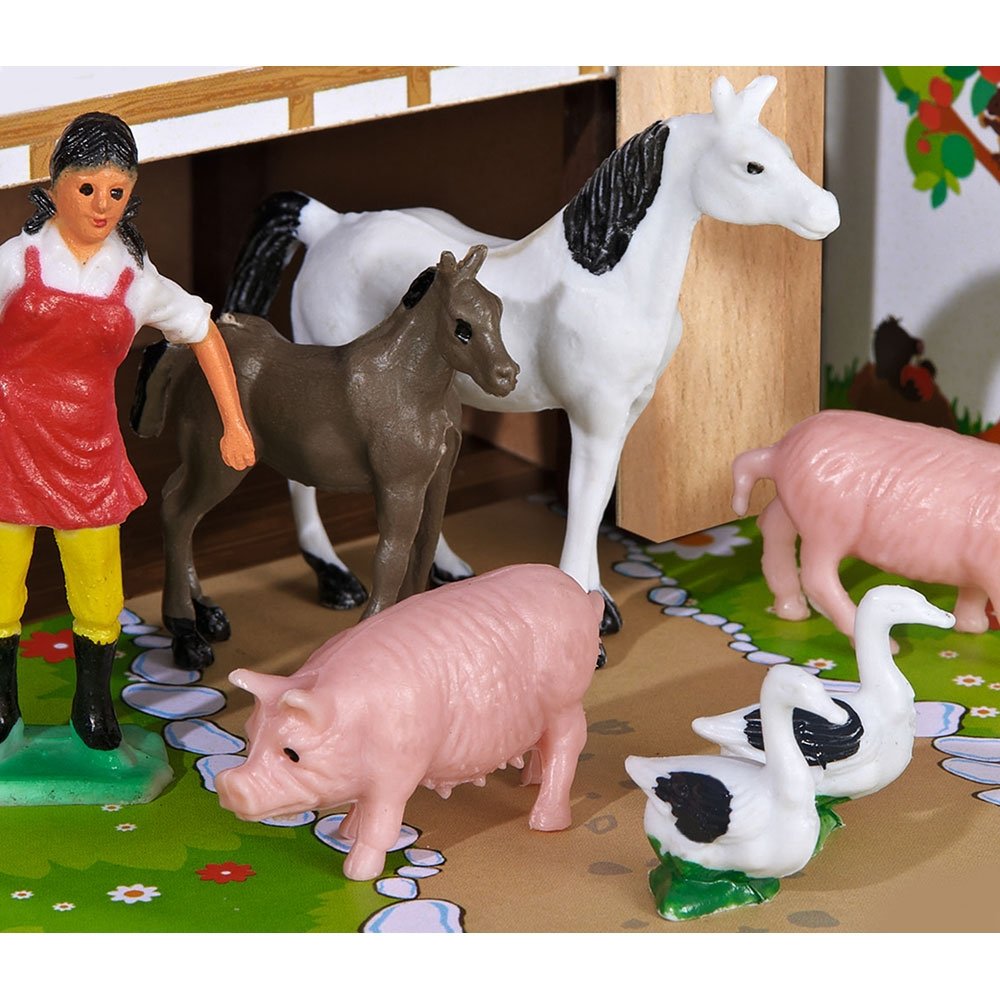 Ferma din lemn Eichhorn 39x36x14 cm cu accesorii 4 Ferma din lemn Eichhorn 39x36x14 cm cu accesorii - Image 3