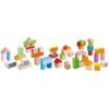 Jucarie Eichhorn Cuburi in galetusa Wooden Blocks 50 piese I Best Buy Babys
