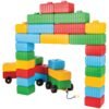 Jucarie Pilsan Cuburi de construit Brick Blocks and Car Set 43 piese I Best Buy Babys