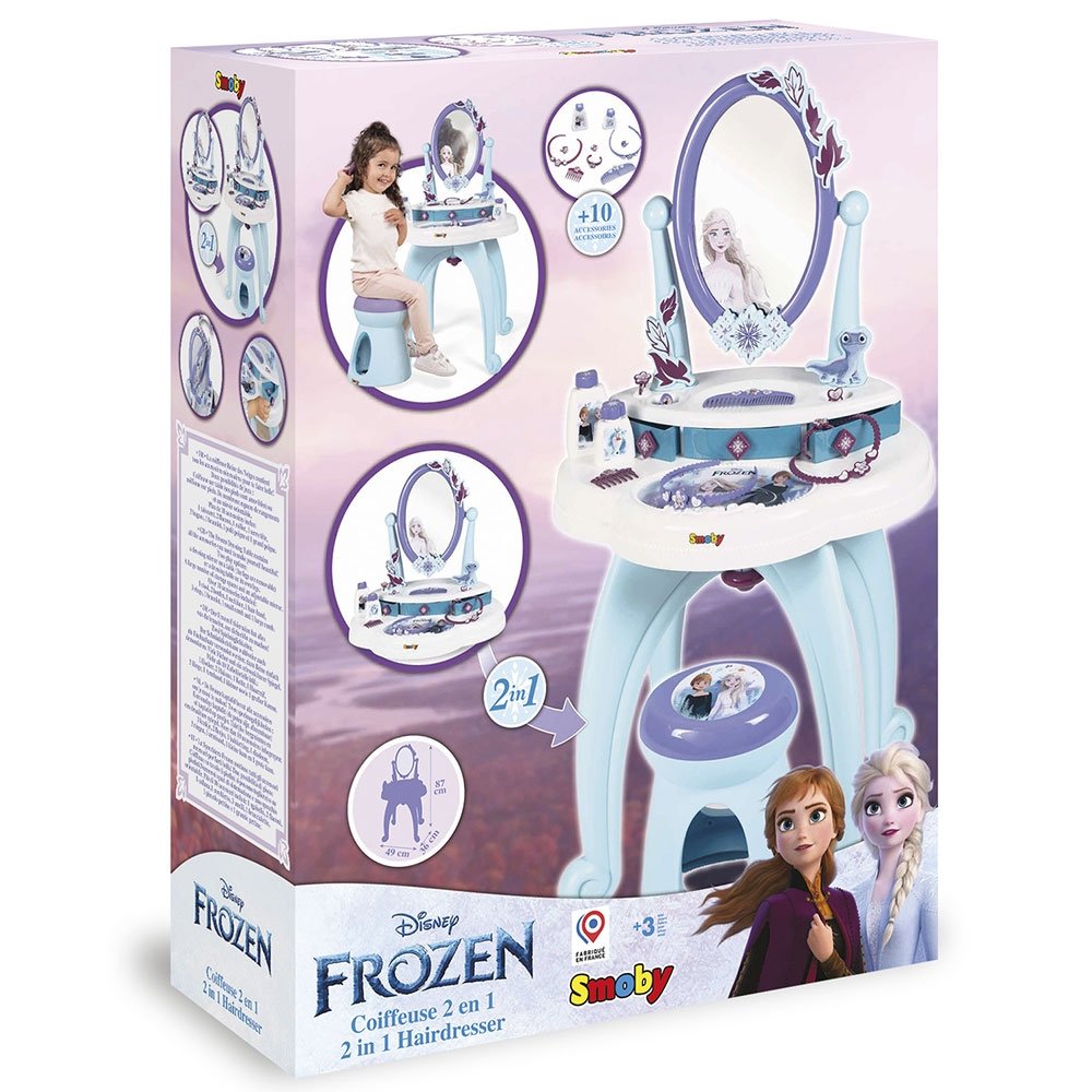 Jucarie Smoby Masuta de machiaj Frozen Hairdresser 2 in 1 7 Jucarie Smoby Masuta de machiaj Frozen Hairdresser 2 in 1 - Image 6