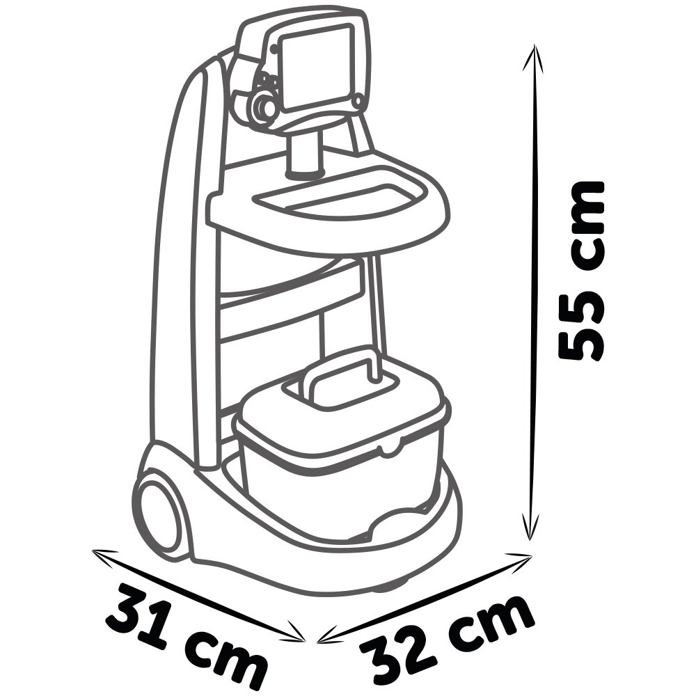 Jucarie Smoby Set doctor cu carucior si accesorii 3 Jucarie Smoby Set doctor cu carucior si accesorii - Image 2