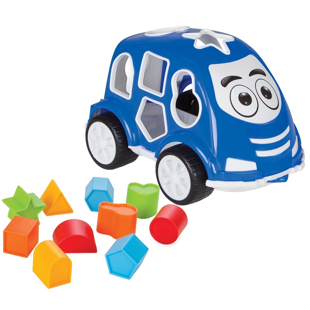 Jucarie cu sortator Pilsan Car blue 2 Jucarie cu sortator Pilsan Car blue