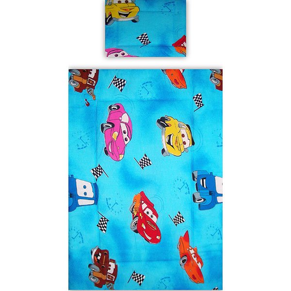 Lenjerie patut Hubners Cars 4 piese albastru 4 Lenjerie patut Hubners Cars 4 piese albastru - Image 3