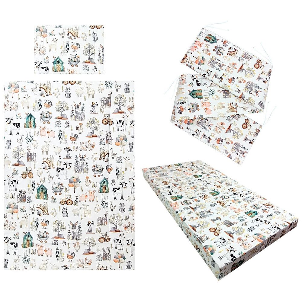 Lenjerie patut Hubners Fermier 4 piese alb 2 Lenjerie patut Hubners Fermier 4 piese alb