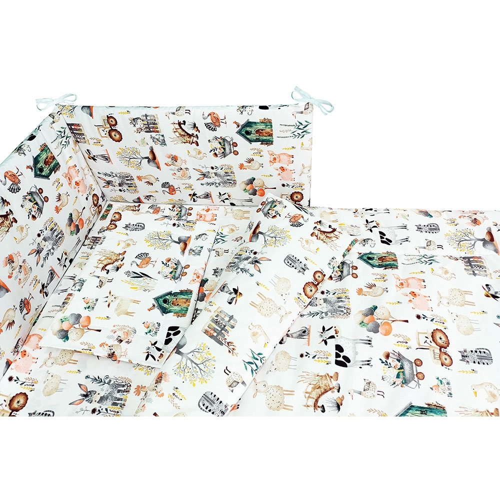 Lenjerie patut Hubners Fermier 4 piese alb 3 Lenjerie patut Hubners Fermier 4 piese alb - imagine 2