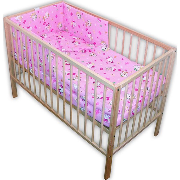 Lenjerie patut Hubners Kitty 4 piese roz 2 Lenjerie patut Hubners Kitty 4 piese roz