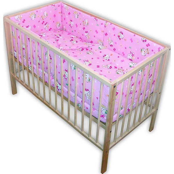 Lenjerie patut Hubners Kitty 5 piese roz 2 Lenjerie patut Hubners Kitty 5 piese roz