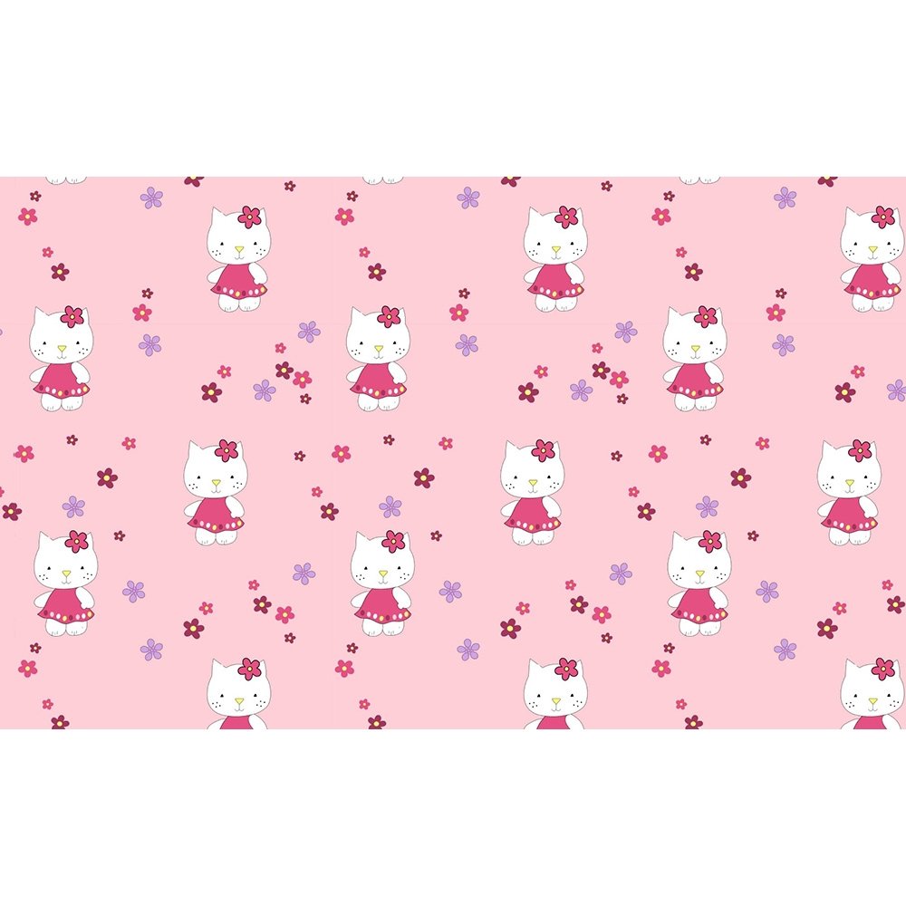 Lenjerie patut Hubners Kitty Floricele 4 piese roz 3 Lenjerie patut Hubners Kitty Floricele 4 piese roz - Image 2