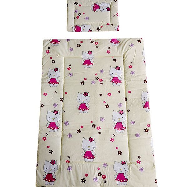 Lenjerie patut Hubners Kitty Floricele 5 piese crem 4 Lenjerie patut Hubners Kitty Floricele 5 piese crem - Image 3