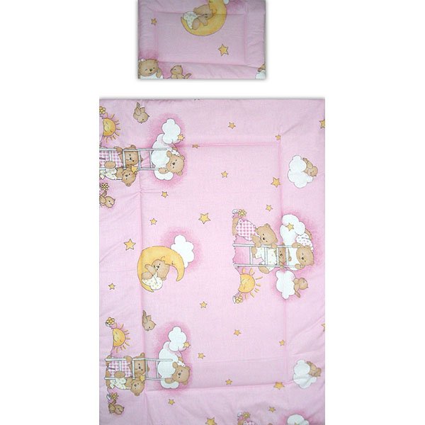 Lenjerie patut Hubners Ursulet Somn Usor 4 piese roz 4 Lenjerie patut Hubners Ursulet Somn Usor 4 piese roz - Image 3