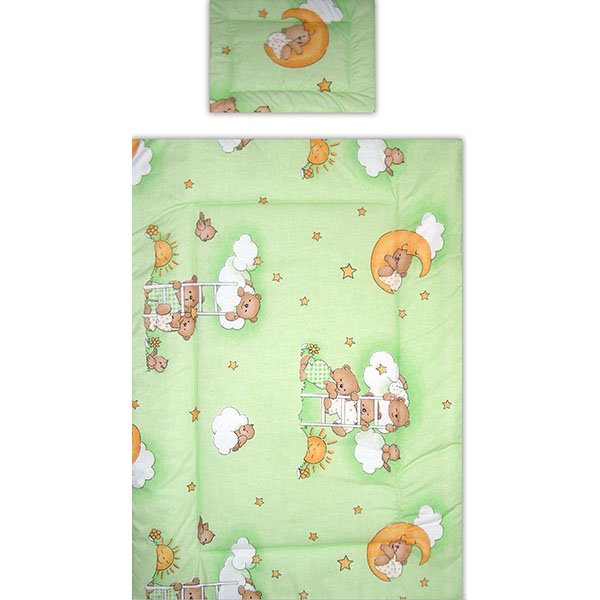Lenjerie patut Hubners Ursulet Somn Usor 4 piese verde 4 Lenjerie patut Hubners Ursulet Somn Usor 4 piese verde - Image 3