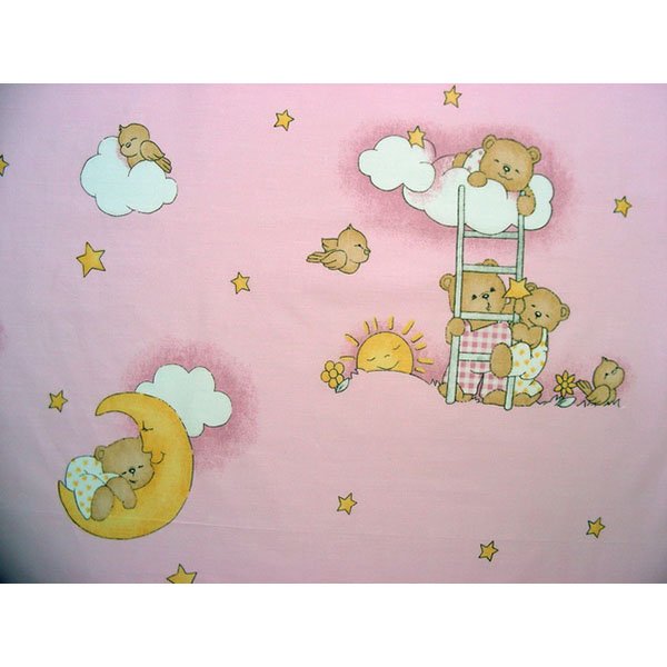 Lenjerie patut Hubners Ursulet Somn Usor 5 piese roz 3 Lenjerie patut Hubners Ursulet Somn Usor 5 piese roz - Image 2