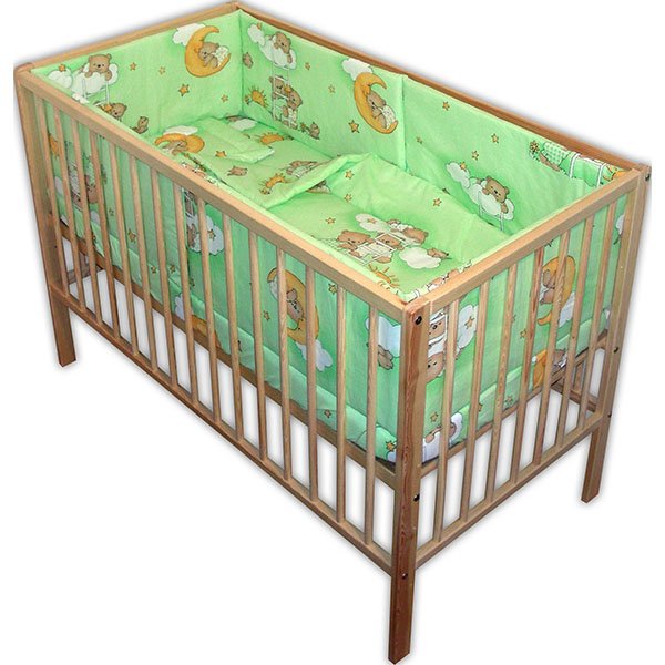 Lenjerie patut Hubners Ursulet Somn Usor 5 piese verde 2 Lenjerie patut Hubners Ursulet Somn Usor 5 piese verde