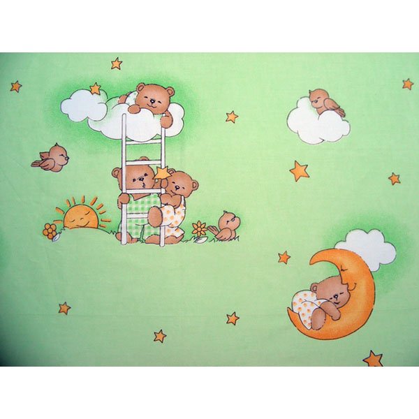 Lenjerie patut Hubners Ursulet Somn Usor 5 piese verde 3 Lenjerie patut Hubners Ursulet Somn Usor 5 piese verde - Image 2