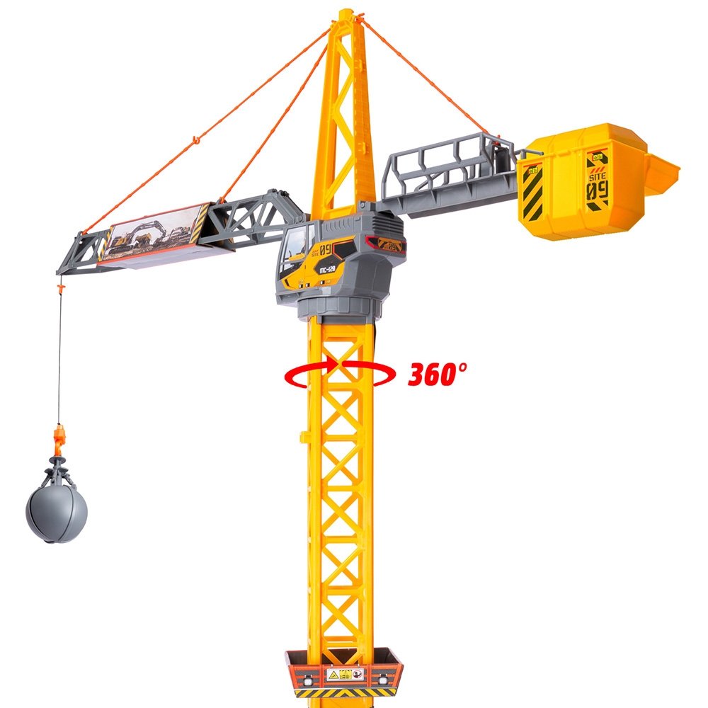 Macara Dickie Toys Mighty Crane 110 Cm Cu Telecomanda 4 Macara Dickie Toys Mighty Crane 110 Cm Cu Telecomanda - Imagine 3