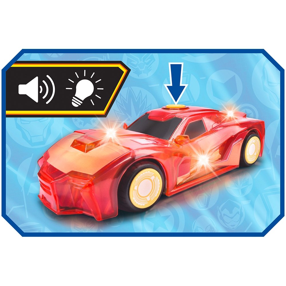 Masina Jada Toys Marvel Light Hero Iron Man 1:32 15 cm 5 Masina Jada Toys Marvel Light Hero Iron Man 1:32 15 cm - Image 4