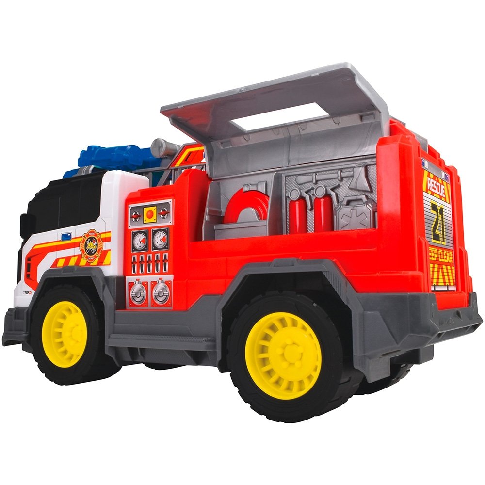 Masina de pompieri Dickie Toys Fire Rescue Unit 30 cm cu lumini si sunete 5 Masina de pompieri Dickie Toys Fire Rescue Unit 30 cm cu lumini si sunete - Image 4