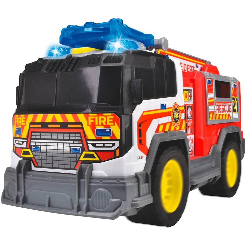 Masina de pompieri Dickie Toys Fire Rescue Unit 30 cm cu lumini si sunete 3 Masina de pompieri Dickie Toys Fire Rescue Unit 30 cm cu lumini si sunete - Image 2