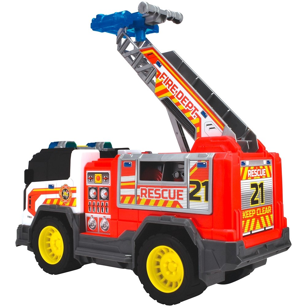 Masina de pompieri Dickie Toys Fire Rescue Unit 30 cm cu lumini si sunete 7 Masina de pompieri Dickie Toys Fire Rescue Unit 30 cm cu lumini si sunete - Image 6