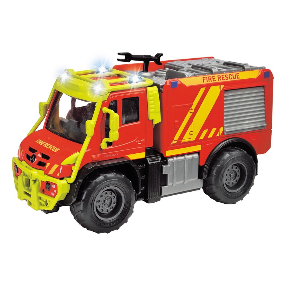 Masina de pompieri Majorette Mercedes Unimog U530 Fire Truck 13 cm cu lumini si sunete 2 Masina de pompieri Majorette Mercedes Unimog U530 Fire Truck 13 cm cu lumini si sunete