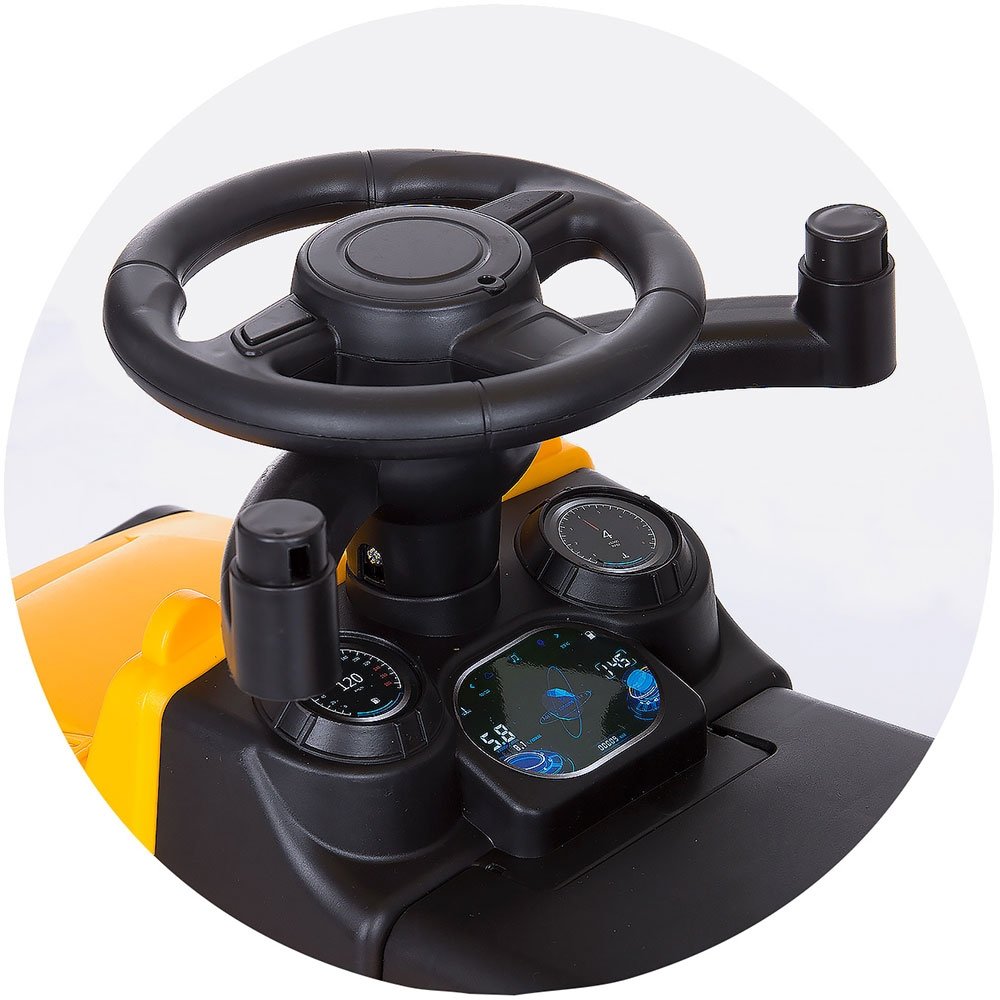 Masinuta de impins Chipolino Safari yellow cu maner si copertina 7 Masinuta de impins Chipolino Safari yellow cu maner si copertina - Image 6