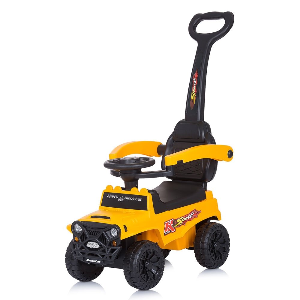 Masinuta de impins Chipolino Safari yellow cu maner si copertina 4 Masinuta de impins Chipolino Safari yellow cu maner si copertina - Image 3