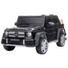 Masinuta electrica Chipolino SUV Mercedes Maybach G650 black cu scaun din piele si roti EVA I Best Buy Babys