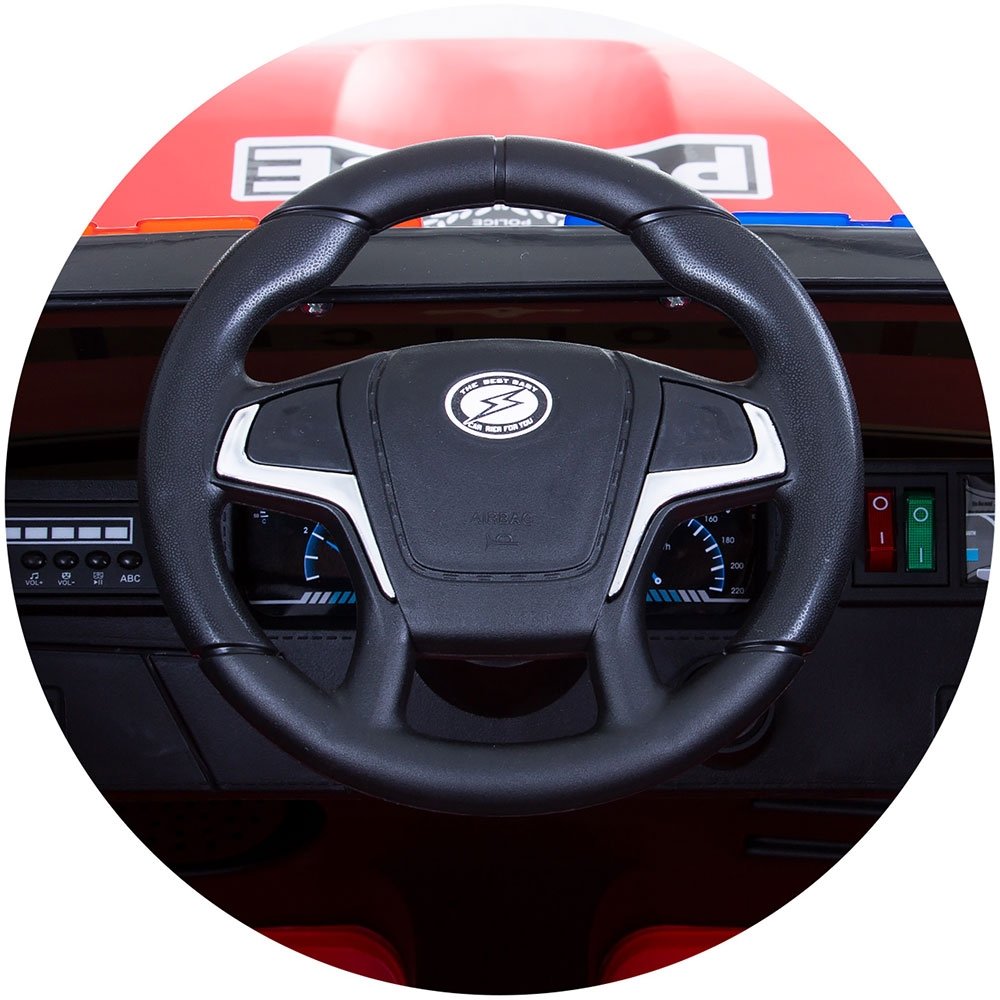 Masinuta electrica Chipolino SUV Police Patrol cu scaun din piele red 8 Masinuta electrica Chipolino SUV Police Patrol cu scaun din piele red - Image 7